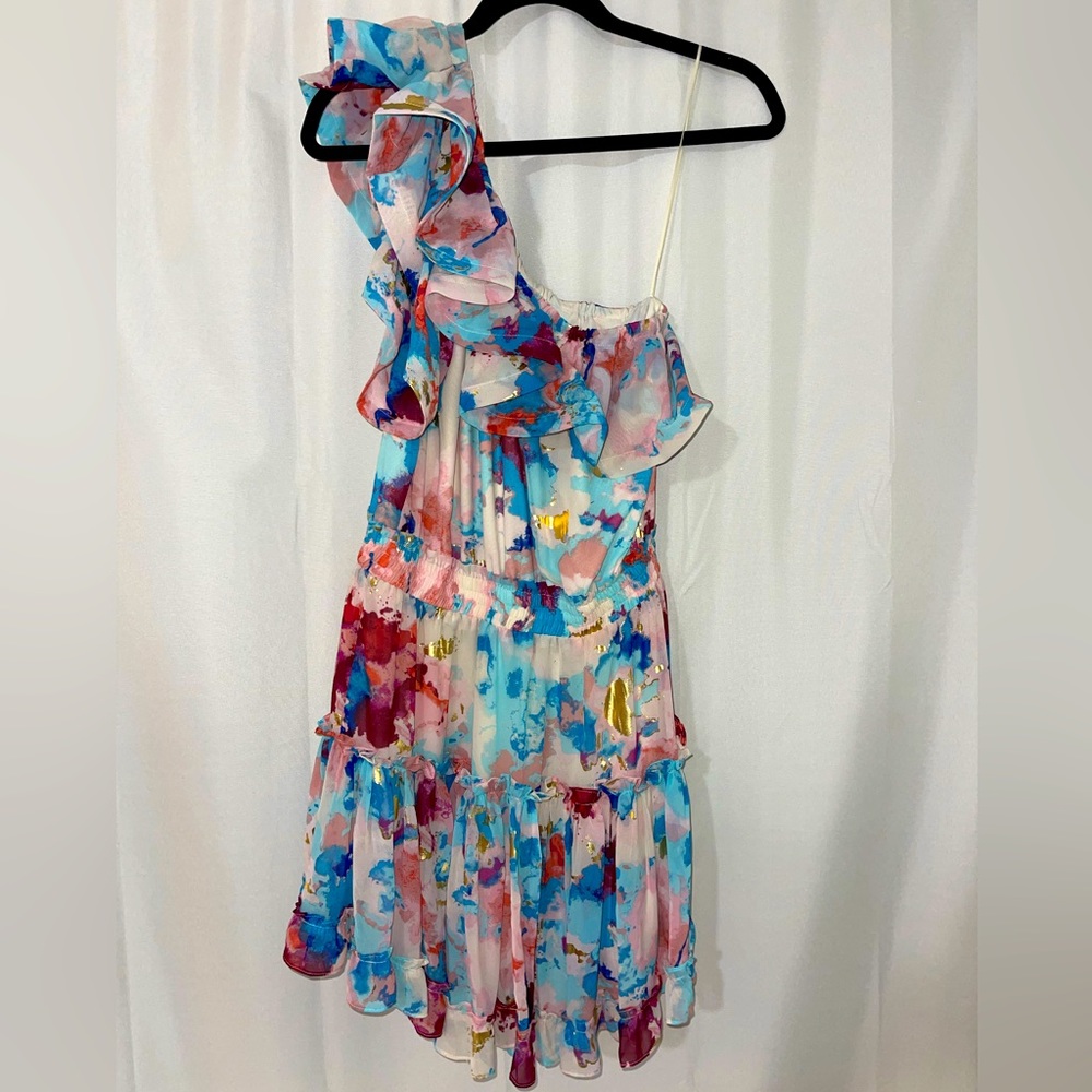 Floral One-Shoulder Dress